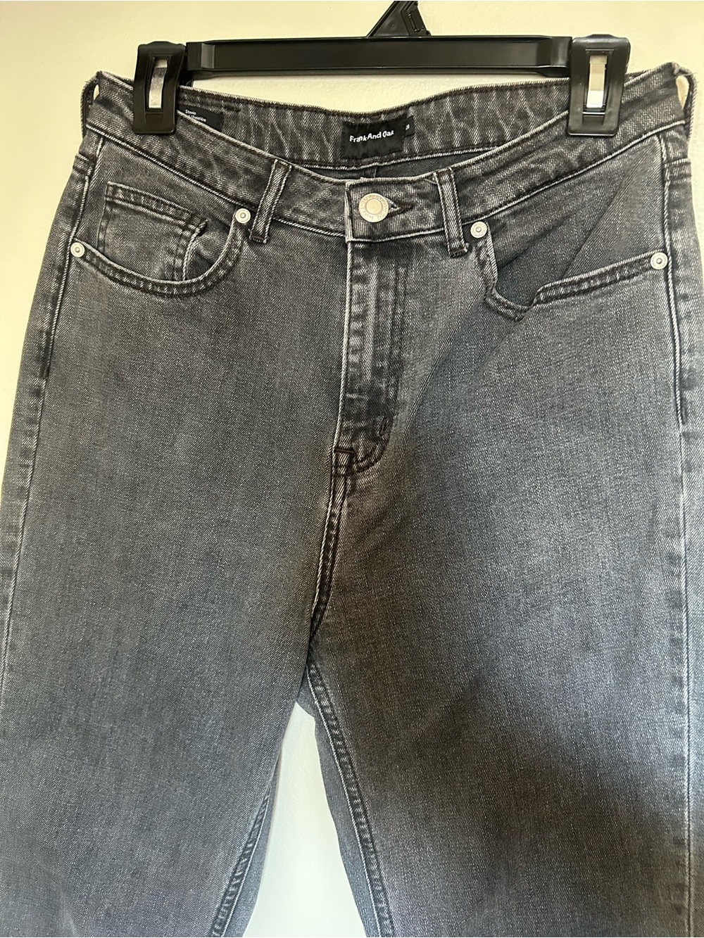 Frank and Oak grey jeans